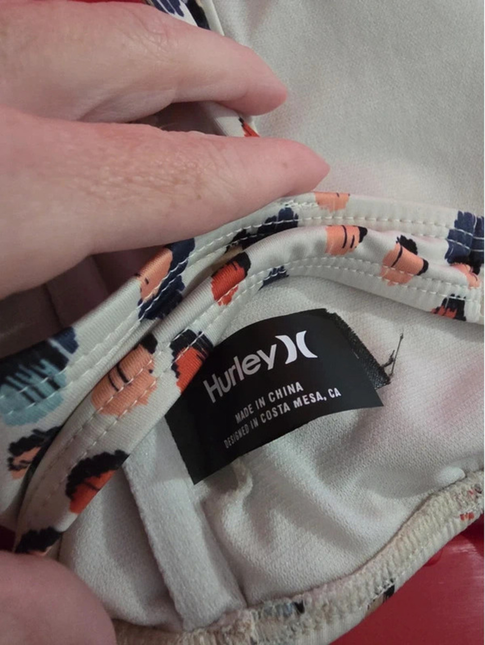 Hurley swim top